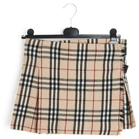 burberry kilt strapless dress|Burberry check mini kilt.